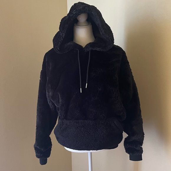 ASOS Design Oversized Faux Fur Hoodie - Picture 1 of 7